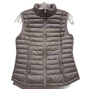Format brand Puffer Vest Gray Casual Cozy Men's Women's Unisex sz S Fall Winter